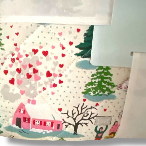 Cath Kidston London Cotton Christmas SHINE BRIGHT Cream Twin Quilt & Sham NWT - Picture 2 of 7